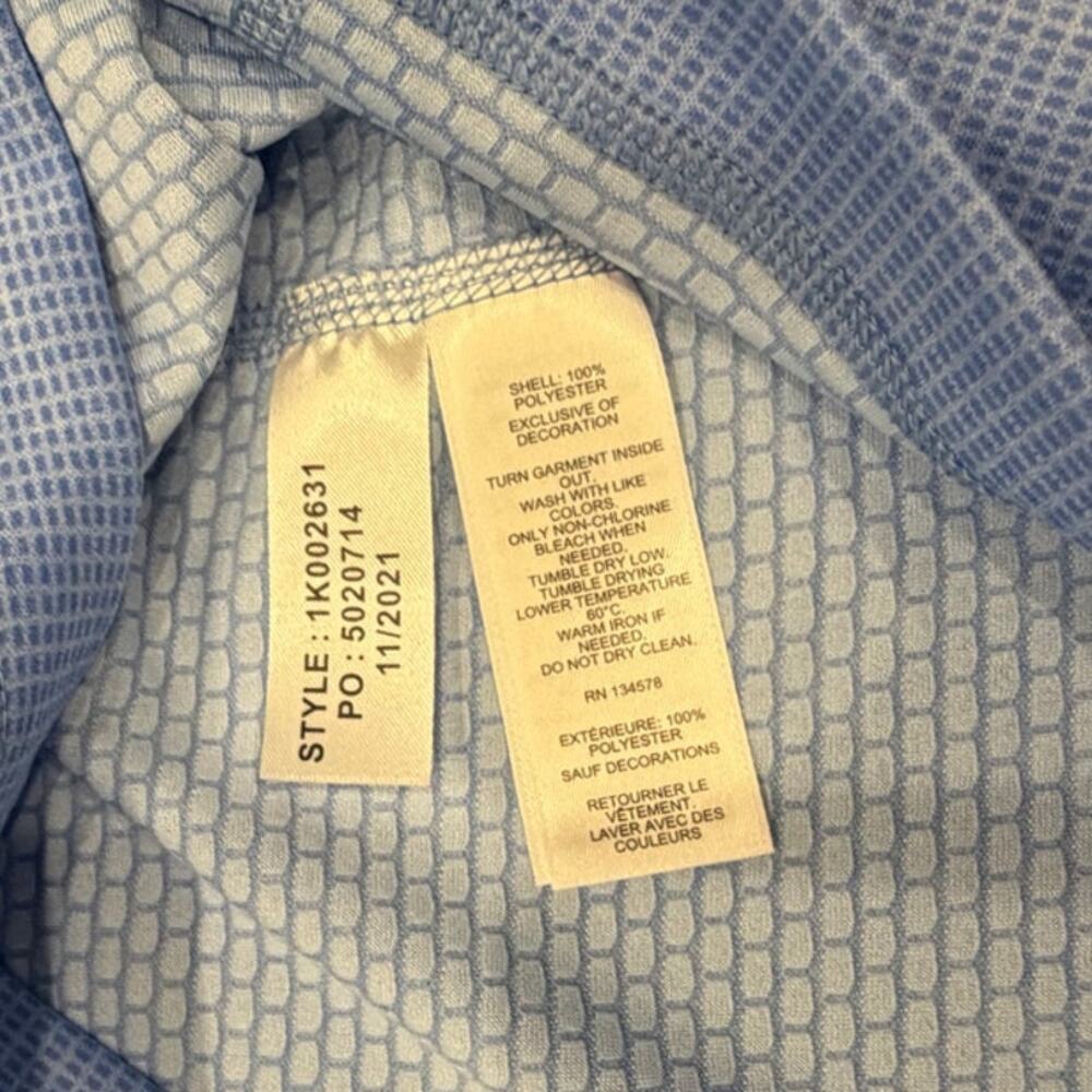 Vineyard Vines On-the-Go Sankaty Quarter-Zip Light Blue Size M - Picture 7 of 9